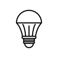 led light, line style icon, isolated background vector