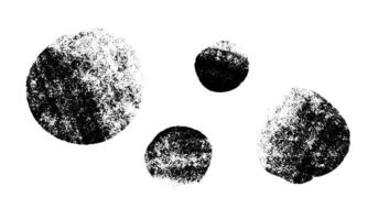 Circles spots texture grain brush. Grunge texture. The side is round in shape. Stock image. EPS 10. vector