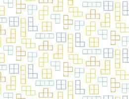 Tetris pattern on a white background. pattern game, design for paper and textiles. fun design for kids vector