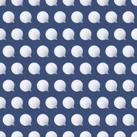 Volumetric Bubble Chat. 3D pattern on a dark blue background. Icon of a message or comment on a social network. Empty Conversations and discussions. Round white chat bubble. illustration. vector