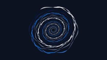 Abstarct spiral round vortex style creative data center background in dark blue color. This minimalist background can be used as a banner or wallpaper.It also can be presented as urgency. vector