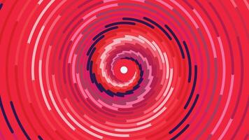 Abstract round vortex style spinning urgency red color contrast background. vector
