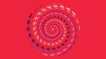 Abstract round vortex style spinning urgency red color contrast background. vector