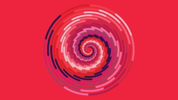 Abstract round vortex style spinning urgency red color contrast background. vector