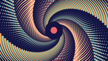 Abstract spiral spinning round vortex style urgency creative background. vector