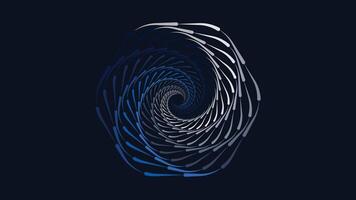 Abstarct spiral round vortex style creative data center background in dark blue color. This minimalist background can be used as a banner or wallpaper.It also can be presented as urgency. vector