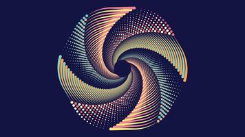 Abstract spiral spinning round vortex style urgency creative background. vector