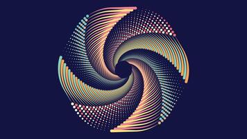 Abstract spiral spinning round vortex style urgency creative background. vector