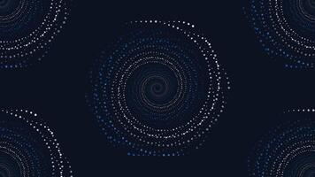 Abstarct spiral vortex style spinning round symbol background in dark blue color. vector