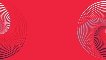 Abstract round vortex style spinning urgency red color contrast background. vector