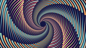 Abstract spiral spinning round vortex style urgency creative background. vector