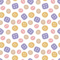 Buttons seamless pattern. Cute, pastel pattern. For packaging, wrapping paper, clothing business, background vector