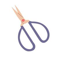 Small sewing scissors. Modern isolated illustration for your design vector