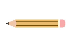 Simple pencil clip art. Isolated illustration for your design vector