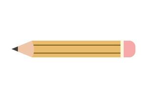 Simple pencil clip art. Isolated illustration for your design vector