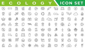 Ecology icons set. Nature icon. Eco green icons. vector