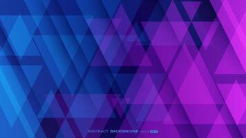 Geometric abstract background with blue and pink Triangle shape and lines. illustration vector