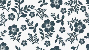 Seamless pattern with flowers roses, floral illustration in vintage style. Illustration. vector