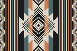 Aztec southwest stripes pattern. Native American southwestern geometric stripes seamless pattern rustic bohemian vintage style. Ethnic southwest pattern use for textile, home decoration element vector