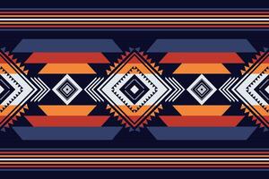 Aztec southwest border pattern. Native American southwestern geometric stripes seamless pattern. Ethnic southwest pattern use for textile, border, tablecloth, table runner, runner rug, etc. vector