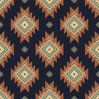 Aztec southwest colorful pattern. Native American southwestern geometric shape seamless pattern rustic bohemian style. Southwest geometric pattern use for textile, home decoration elements, etc vector
