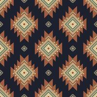 Aztec southwest colorful pattern. Native American southwestern geometric shape seamless pattern rustic bohemian style. Southwest geometric pattern use for textile, home decoration elements, etc vector