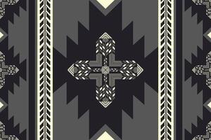 Southwest native American geometric pattern. Aztec southwestern embroidery seamless pattern rustic bohemian style. Ethnic geometric pattern use for fabric, textile, home decoration elements. vector