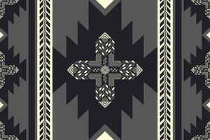 Southwest native American geometric pattern. Aztec southwestern embroidery seamless pattern rustic bohemian style. Ethnic geometric pattern use for fabric, textile, home decoration elements. vector