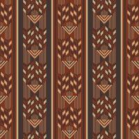 Ethnic embroidery geometric stripes pattern. Embroidery folk geometric chevron herringbone stripes seamless pattern. Ethnic stripes pattern use for fabric, textile, home decoration elements. vector