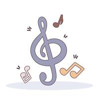 musical notes composition vector