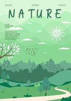 Nature and landscape. illustration. vector