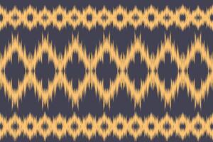 fabric ikat seamless pattern geometric ethnic traditional embroidery style.Design for background,carpet,mat,sarong,clothing, illustration. vector