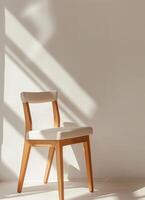 Chair in Room With White Wall photo