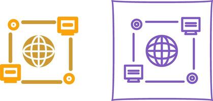 Computer Connection Icon Design vector