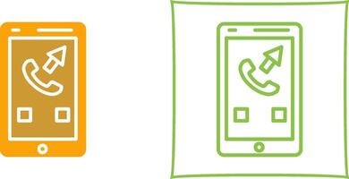 Outgoing Call Icon Design vector