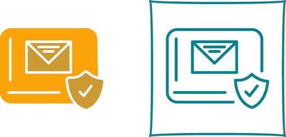 Mail Protection Icon Design vector