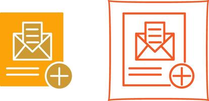 Add Mail Icon Design vector