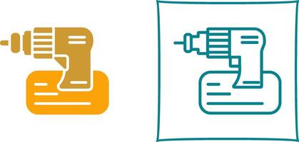 Drill Machine Icon Design vector