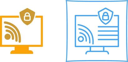 Wifi Security Icon Design vector