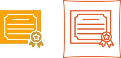 Certificate Icon Design vector