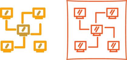 Network Icon Design vector