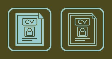 Resume Icon Design vector
