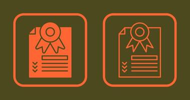 certificate Icon Design vector