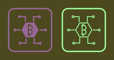 Bitcoin Icon Design vector