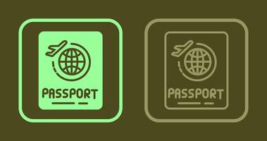 diseño de icono de pasaporte vector