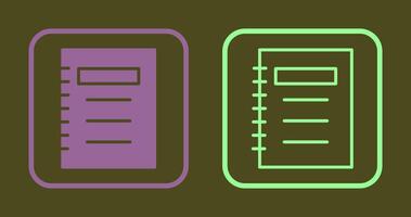 Notepad Icon Design vector