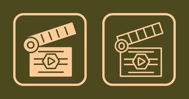 Clapper Icon Design vector