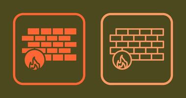 Firewall Icon Design vector