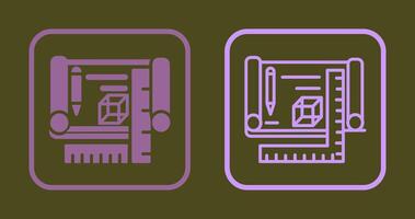 Blueprints Icon Design vector