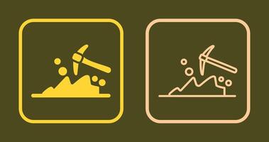 Mining Icon Design vector